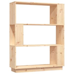 vidaXL B&uuml;cherregal/Raumteiler 80x25x101 cm Massivholz Kiefer