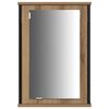 vidaXL Badezimmer Waschbeckenm&ouml;bel mit Regal 3 pcs Braun Holzwerkstoff