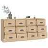 vidaXL Sideboards 2 Stk. Sonoma-Eiche Holzwerkstoff