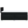vidaXL Boxspringbett mit Matratze Schwarz 80x200 cm Stoff