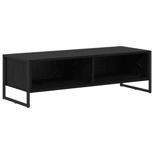 vidaXL TV-Schr&auml;nk Schwarz Eichen-Optik 100 x 36,5 x 30,5 cm
