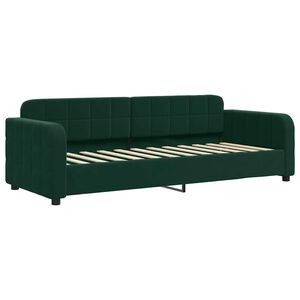 vidaXL Tagesbett Dunkelgr&uuml;n 80x200 cm Samt
