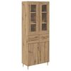 vidaXL Highboard 2 pcs Artisan-Eiche 69,5 x 34 x 180 cm Holzwerkstoff