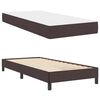 vidaXL Boxspringbett mit Matratze Dunkelbraun 90 x 190 cm Stoff