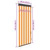 vidaXL Au&szlig;enrollo 60 x 250 cm Gelb und Blau