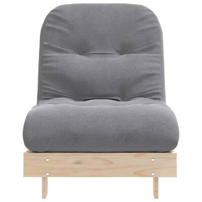 vidaXL Futon Schlafsofa mit Matratze 70x206x11 cm Massivholz Kiefer