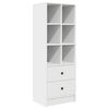 vidaXL Highboard Wei&szlig; 45,5 x 34 x 127 cm