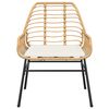 vidaXL 7-tlg. Garten-Essgruppe mit Kissen Braun Poly Rattan Glas