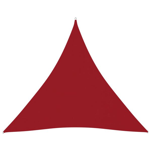 vidaXL Sonnensegel Oxford-Gewebe Dreieckig 4x4x4 m Rot
