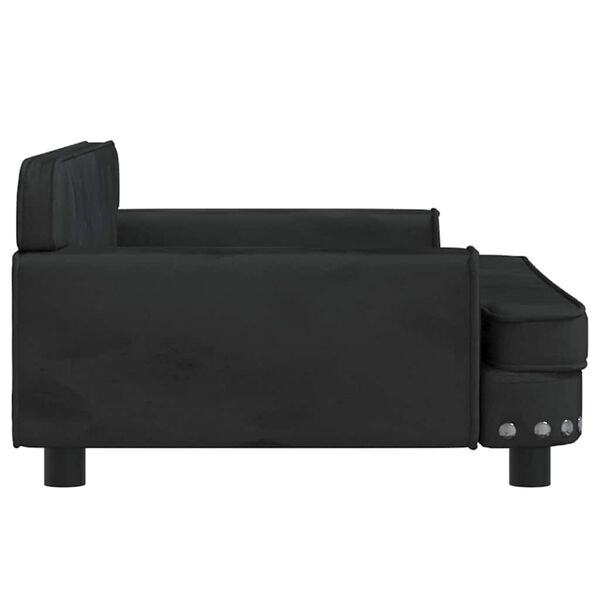 vidaXL Kindersofa Schwarz 90x53x30 cm Samt