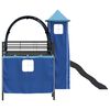 vidaXL Kinderloftbett Schwarz und Blau 90 x 200 cm Metall