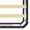 vidaXL Bettgestell Schwarz Metall 90×200 cm