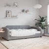 vidaXL Tagesbett Hellgrau 80x200 cm Stoff