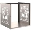 vidaXL Brennholzregal 40x40x40 cm Wetterfester Stahl