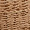 vidaXL Holzkorb mit Tragegriffen 56x40x28 cm Natur Weide