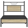 vidaXL Bettgestell ohne Matratze Sonoma-Eiche 90x190 cm Holzwerkstoff