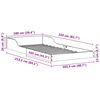 vidaXL Bettrahmen Wei&szlig; 100 x 210 cm Massives Kiefernholz