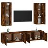 vidaXL 4-tlg. TV-Schrank-Set R&auml;uchereiche Holzwerkstoff