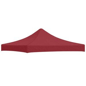 vidaXL Partyzelt-Dach 3x3 m Burgunderrot 270 g/m&sup2;