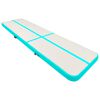 vidaXL Aufblasbare Gymnastikmatte mit Pumpe 800x100x20 cm PVC Gr&uuml;n