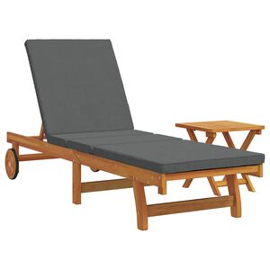 vidaXL Sonnenliege 2 stk. Massivholz Akazie Braun