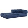 vidaXL Modulares Ecksofa Indigo 70 x 70 x 56 cm Stoff