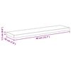 vidaXL Regalbrett 4 pcs Schwarz 40 x 10 x 1,5 cm Holzwerkstoff