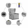 vidaXL Massagesessel Elektrisch Wolkengrau Stoff