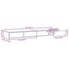 vidaXL Bettschubladen Schwarz Eichen-Optik 140 x 36,5 x 16,5 cm
