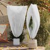 vidaXL Winterschutz fur Pflanzen 5 pcs Wei&szlig; 1,8 x 1,2 m Vliesstoff