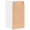 vidaXL Wandschrank mit Glast&uuml;ren Wei&szlig; 35x37x68,5 cm