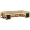 vidaXL Outdoor-Sofagarnitur 7 Stk. Natur