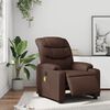 vidaXL Massagesessel Elektrisch Braun Kunstleder