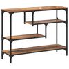 vidaXL Konsolentisch mit Regal Altholz 100 x 30 x 75 cm Holzwerkstoff