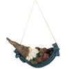 Esschert Design Gartenzwerg in H&auml;ngematte 9,4&times;21,6&times;13 cm