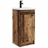 vidaXL Badezimmerschrank mit Waschbecken Altholz 42 x 40 x 84,5 cm