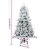 vidaXL K&uuml;nstlicher klappbarer Weihnachtsbaum Wei&szlig; 120 cm PE und PVC