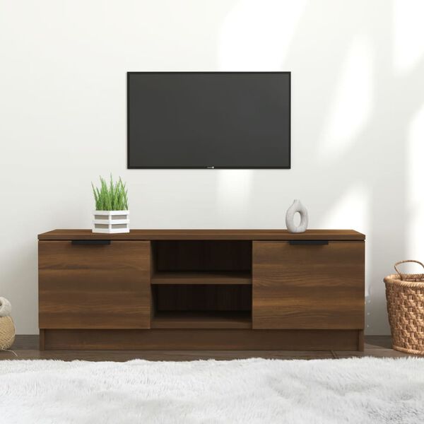 vidaXL TV-Schrank Braun Eichen-Optik 102x35x36,5 cm Holzwerkstoff