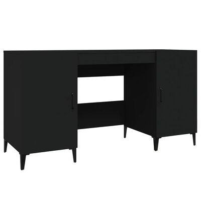 vidaXL Schreibtisch Schwarz 140x50x75 cm Holzwerkstoff