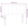 vidaXL LED Kopfteil Creme 80x5x78/88 cm Stoff