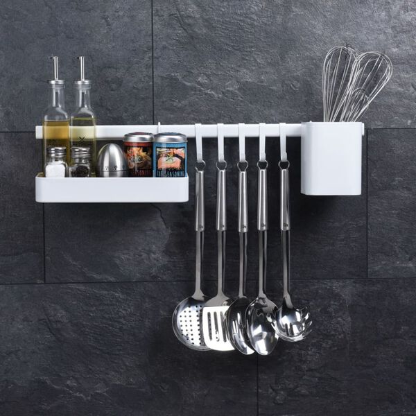Excellent Houseware 8-tlg. K&uuml;chenorganizer Schwarz