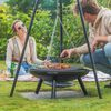 RedFire Schwenkgrill mit Dreibein und Feuerschale 50 cm Schwarz