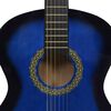 vidaXL Klassikgitarre f&uuml;r Anf&auml;nger mit Tasche Blau 4/4 39"