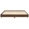 vidaXL Bettgestell ohne Matratze Braun Eichen-Optik 200x200 cm