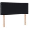 vidaXL Boxspringbett mit Matratze & LED Schwarz 120x220 cm Samt