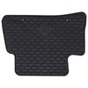 vidaXL Autofu&szlig;matte 4 pcs Schwarz Gummi