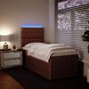 vidaXL Boxspringbett mit Matratze Rosa 80x200 cm Samt