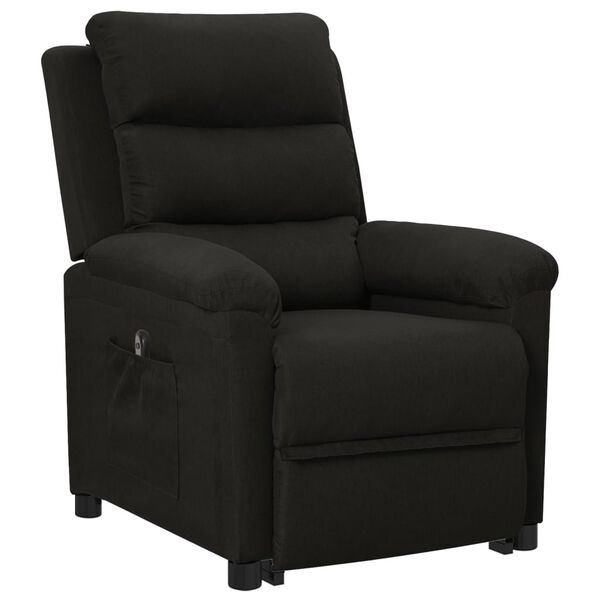 vidaXL Aufstehsessel Schwarz Stoff
