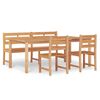 vidaXL 4-tlg. Garten-Essgruppe Massivholz Teak