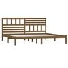 vidaXL Massivholzbett Honigbraun Kiefer 200x200 cm